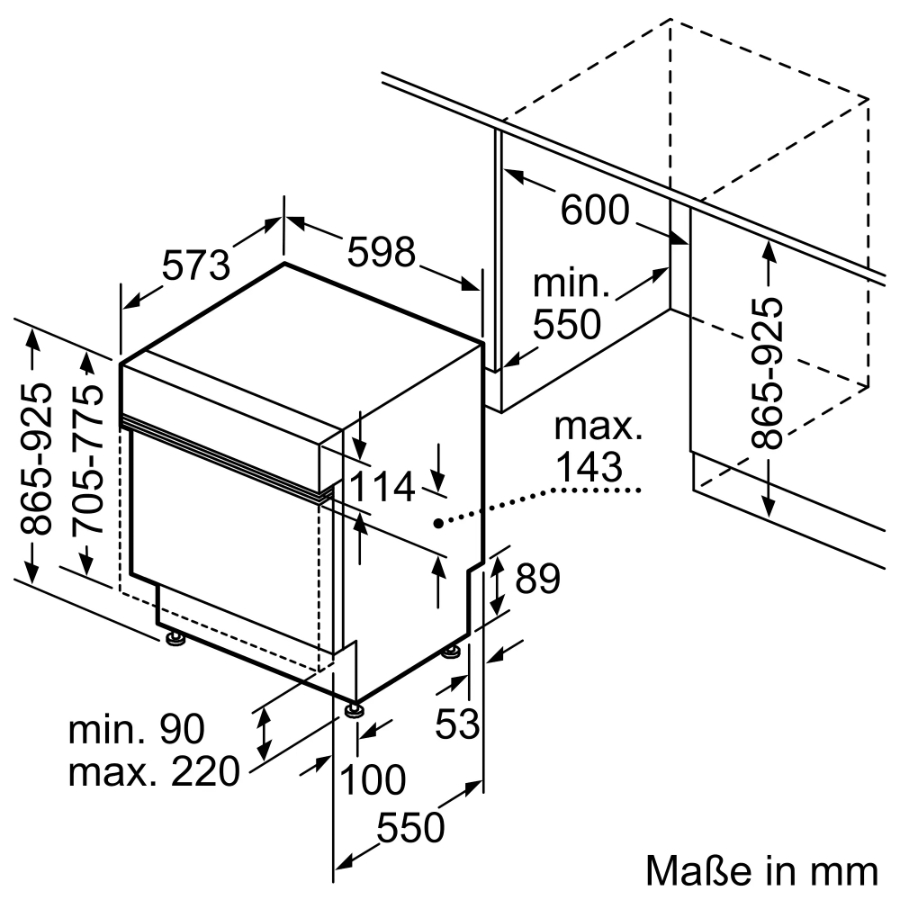Siemens SX53ES02CE IQ300 Geschirrspüler teilintegriert 60 cm XXL mit Besteckschublade 86,5 cm Nische