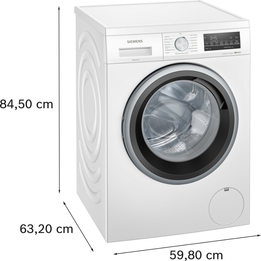 Siemens WU14UT70 iQ500, Waschmaschine, unterbaufähig - Frontlader, 8 kg, 1400 U/min.