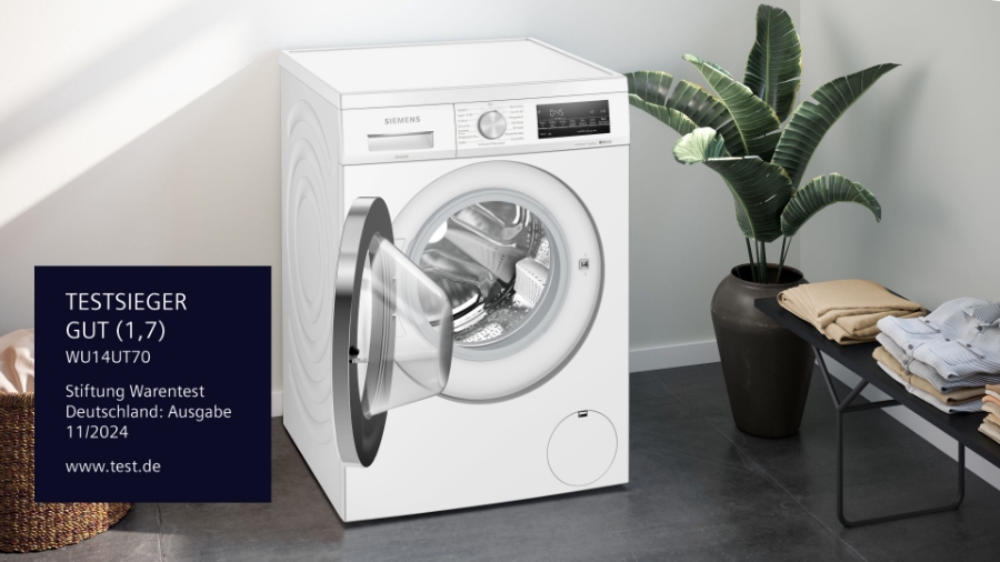 Siemens WU14UT70 iQ500, Waschmaschine, unterbaufähig - Frontlader, 8 kg, 1400 U/min.