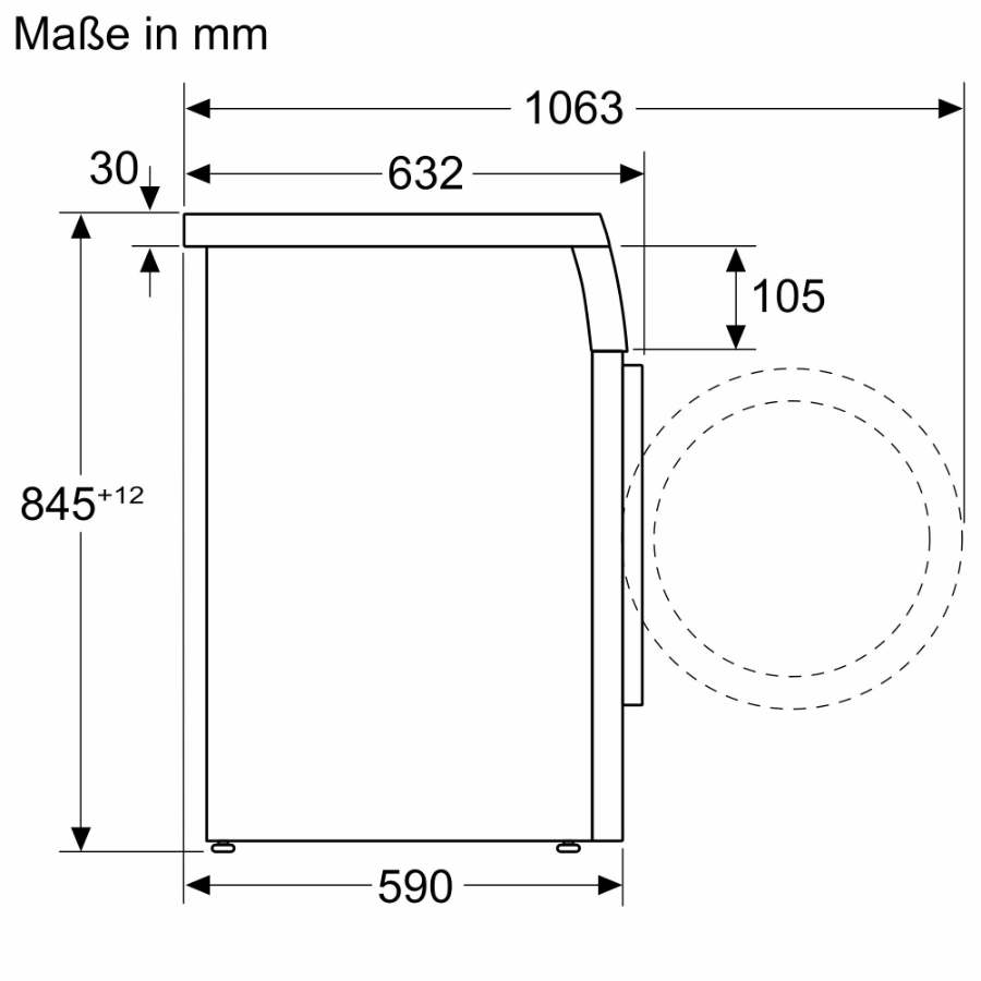Siemens WU14UT70 iQ500, Waschmaschine, unterbaufähig - Frontlader, 8 kg, 1400 U/min.