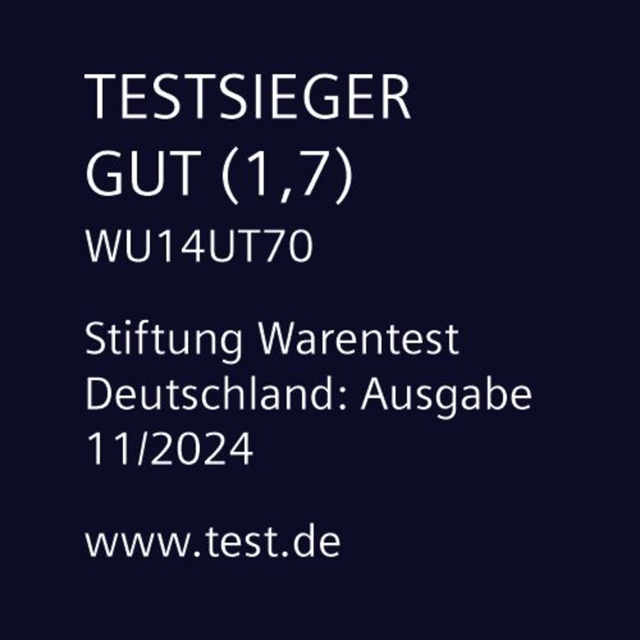 Siemens WU14UT70 iQ500, Waschmaschine, unterbaufähig - Frontlader, 8 kg, 1400 U/min.