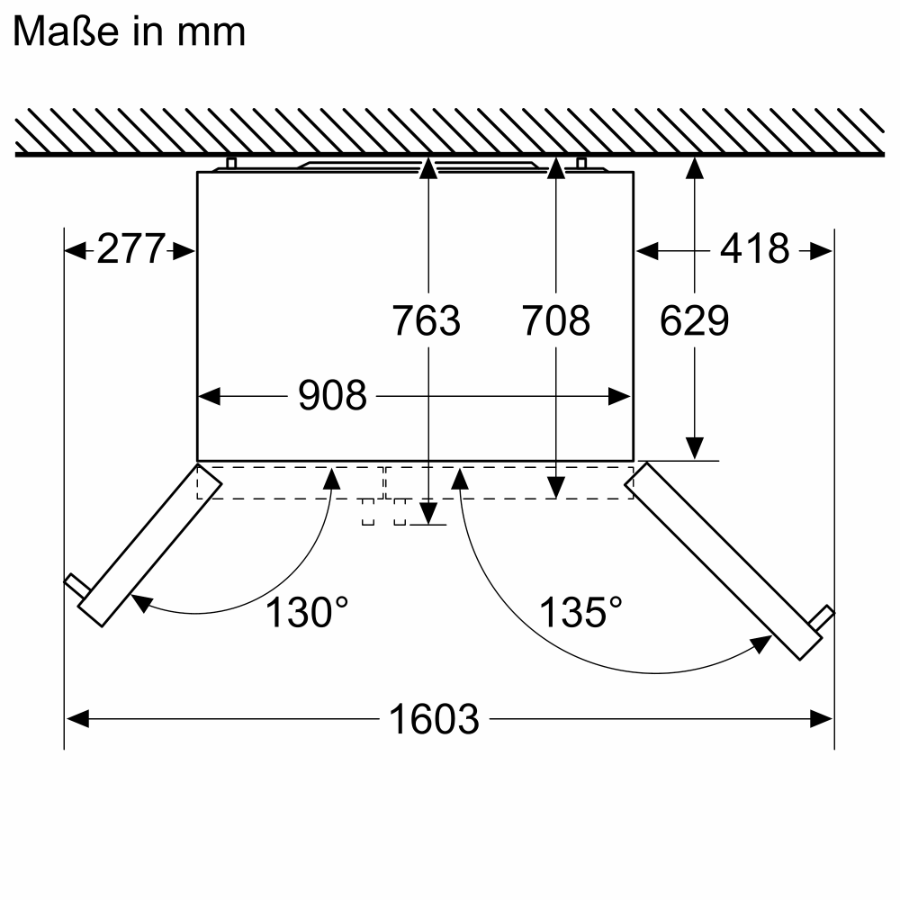 Neff KA3923IE0 Side by Side Edelstahl Gebürsteter Stahl  HxB:178.7 x 90.8 cm