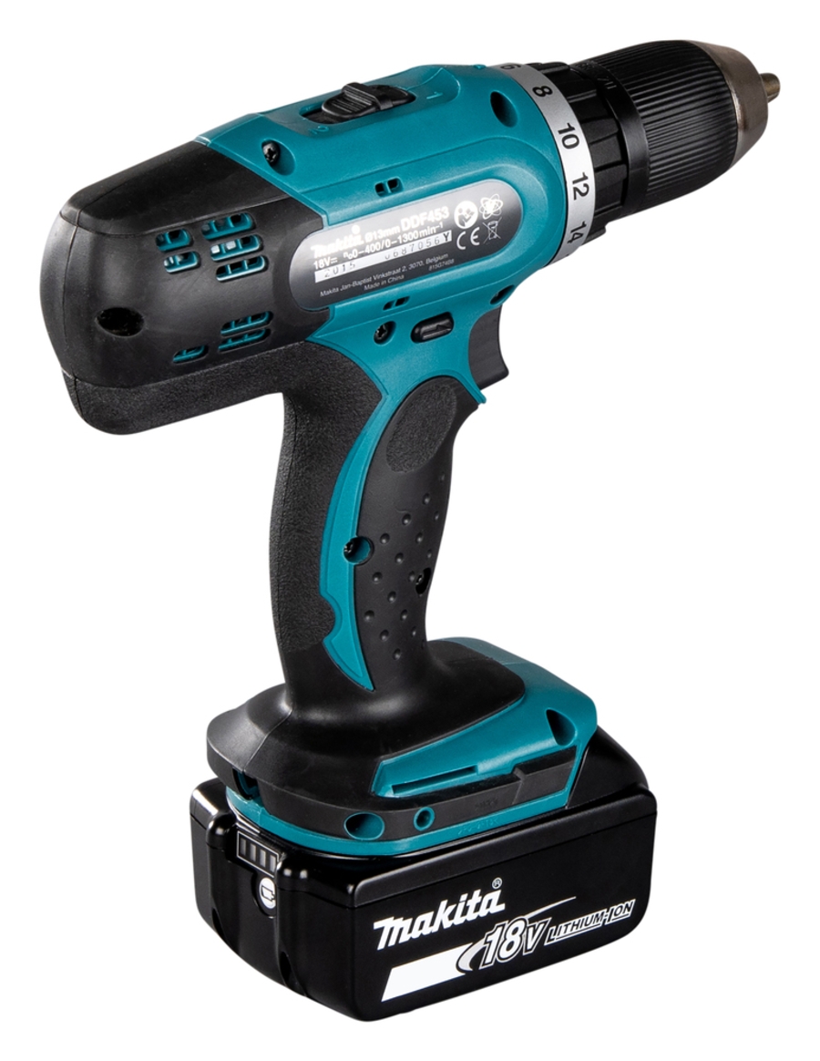 Makita DDF453RFE- Akku-Bohrschrauber LXT 18 V • 42 Nm • 0 – 1.300 U/min