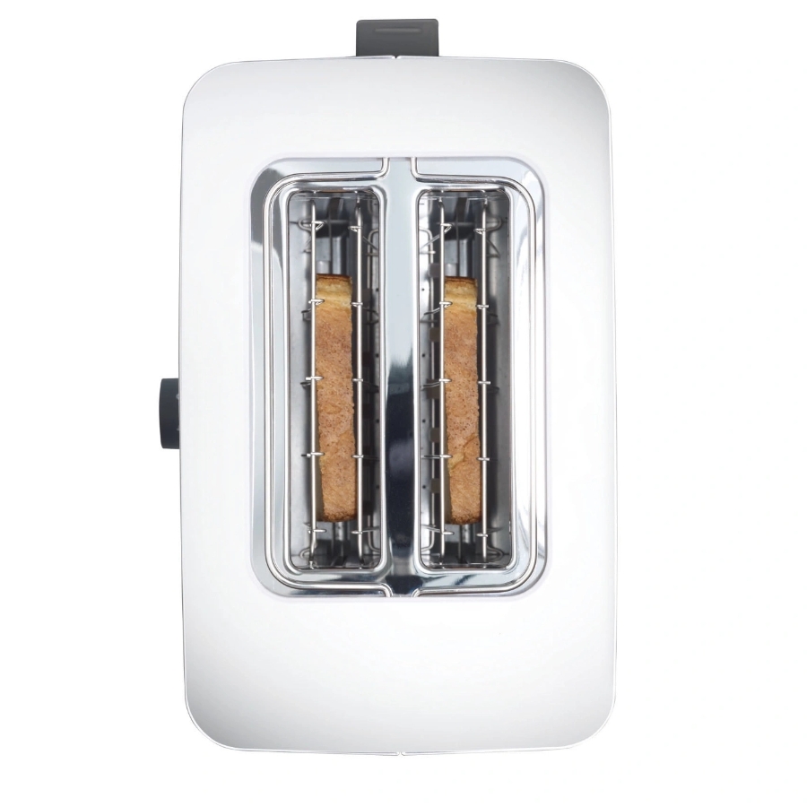 Graef TO 61 Toaster Weiss kompakt, für 2 Scheiben Toast 
