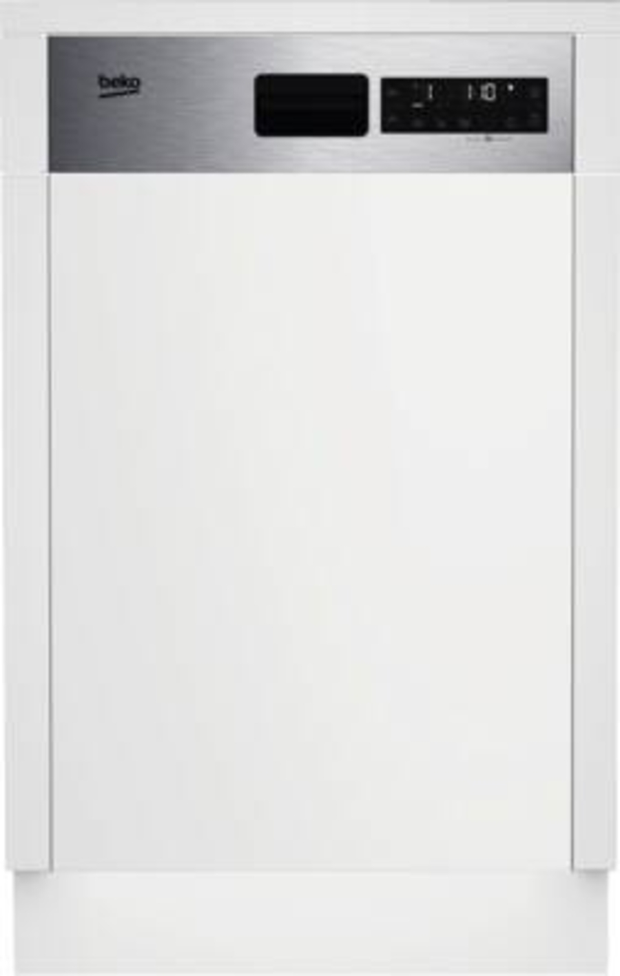 Beko BDSS25N20X Geschirrspüler Einbau 45 cm edeltstahl teilintegriert
