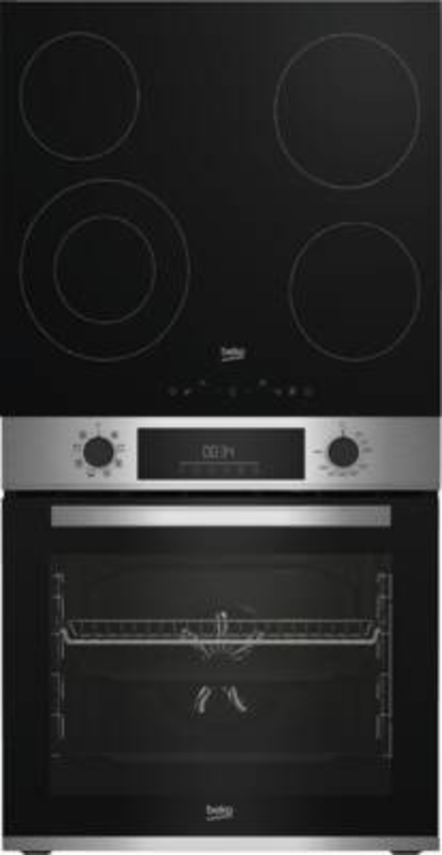 Beko BBSM12300XD Backofen Einbau Edelstahl mit Elektrokochfeld
