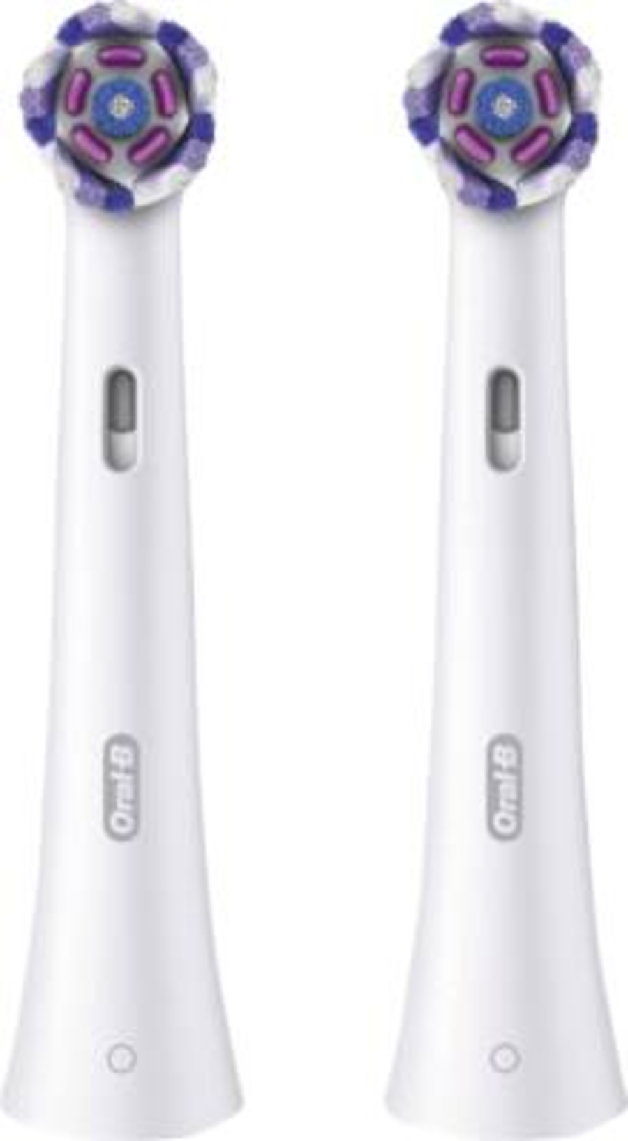 Oral-B iO Aufsteckbürsten Strahlendes Weiss 2er, für elektrische Oral-B iO Zahnbürsten, Zahnaufhellung, Weiß