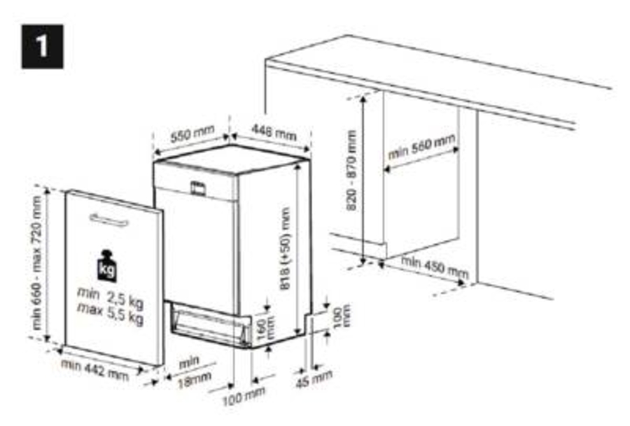 Beko DIS35023E Geschirrspüler Einbau vollintegriert 45 cm  