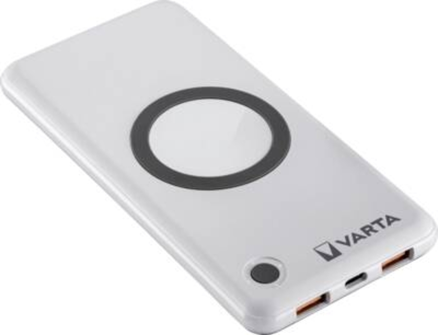 Varta Wireless Power Bank 10000 + Ladekabel, 10000mAh 