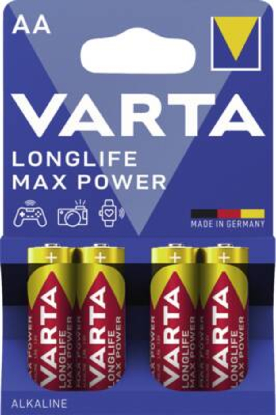 Varta 4706 LONGLIFE Max Power AA 4-er Batterien 