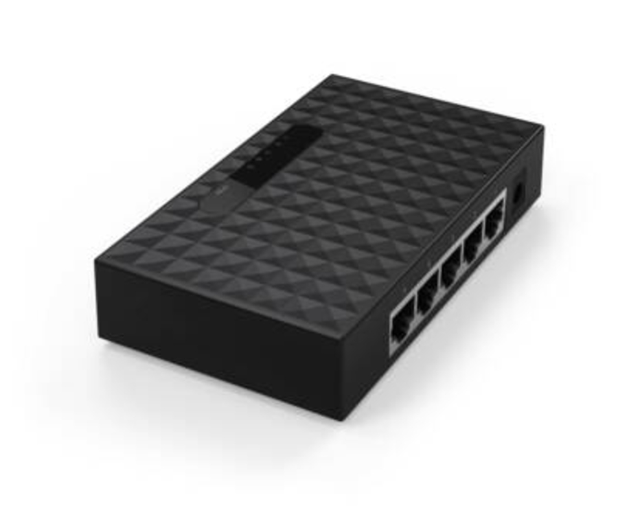 Hama 53308 Netzwerk-Switch, 5 Port 10/100 Schwarz 
