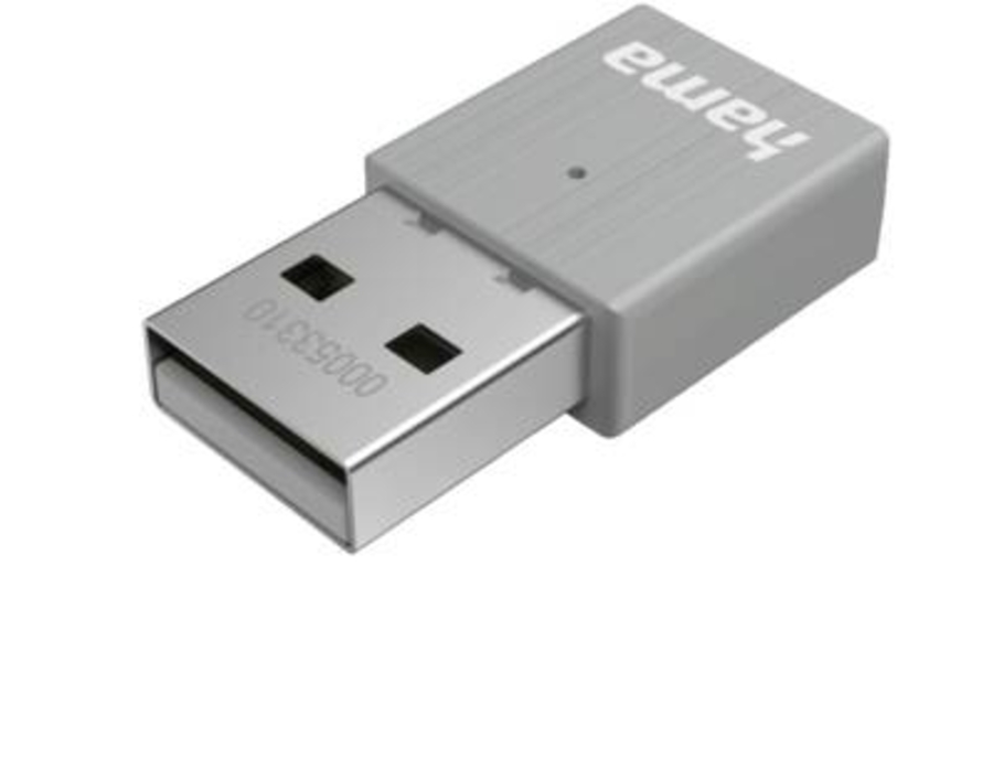 Hama 53310 AC600 Nano-WLAN-USB-Stick, 2.4/5 GHz 