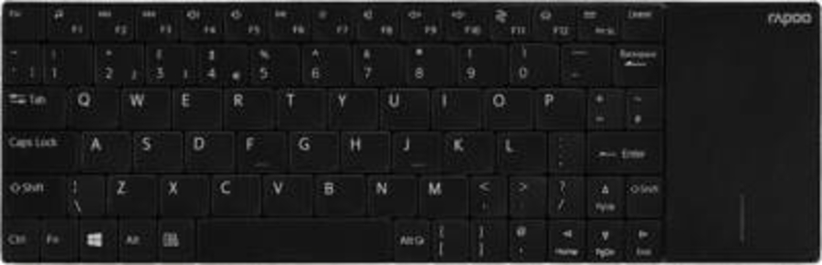 Rapoo Kabellose Touch-Tastatur "E2710", Schwarz 