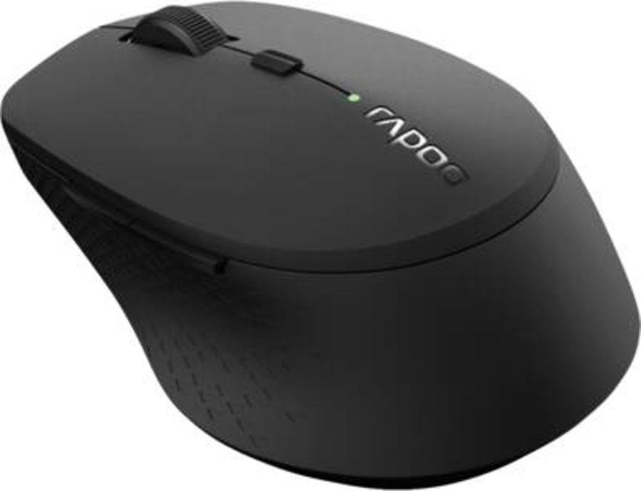 Rapoo Kabellose lautlose Multi-Mode-Maus "M300", Dunkelgrau 184341