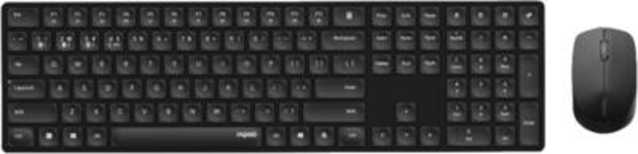 Rapoo 221172 Kabelloses Multi-Mode-Deskset "8020M",  QWERTZ, Schwarz
