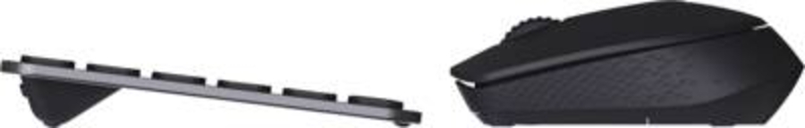 Rapoo 226112 Kabelloses ultraflaches Multi-Mode-Deskset "9310M", Schwarz