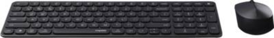 Rapoo 226112 Kabelloses ultraflaches Multi-Mode-Deskset "9310M", Schwarz