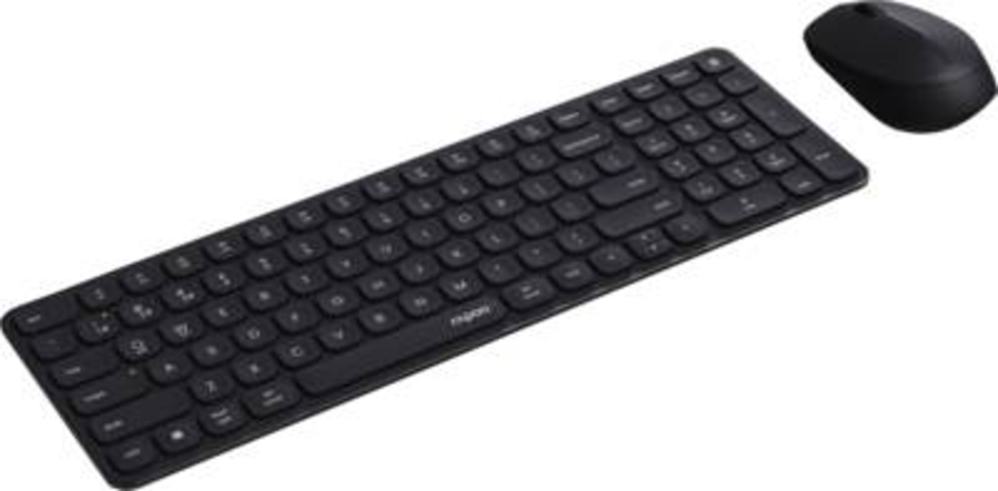 Rapoo 226112 Kabelloses ultraflaches Multi-Mode-Deskset "9310M", Schwarz