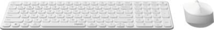 Rapoo 226113 Kabelloses ultraflaches Multi-Mode-Deskset  "9310M", Weiß