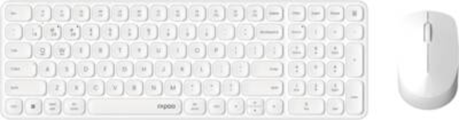 Rapoo 226113 Kabelloses ultraflaches Multi-Mode-Deskset  "9310M", Weiß