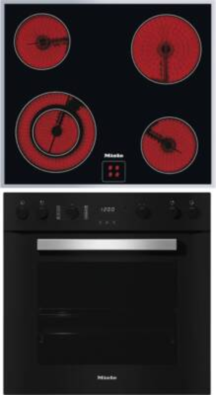 Miele H2459E+KM6012 Herdset Obsidianschwarz 