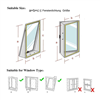 SHE01AIRSTPFE  Hot Air Stop Fenster  Fensterabdichtung für mobile Klimageräte