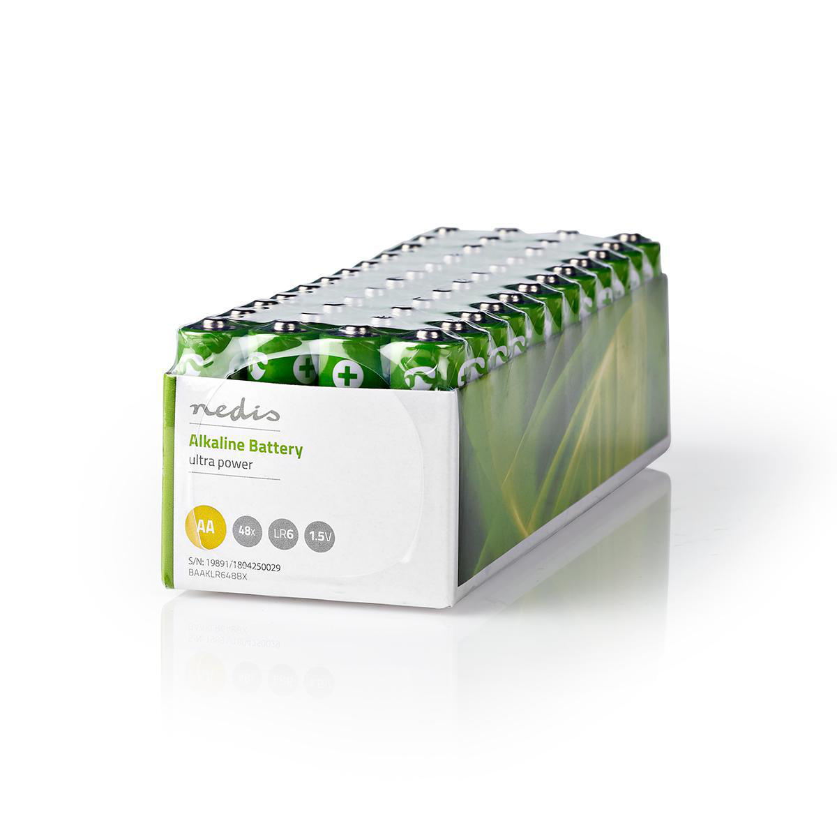 Nedis BAAKLR648BX Alkali-Batterie AA 1,5 V | 48 Stück | Box