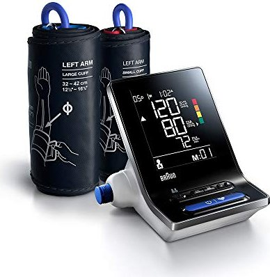 Braun Personal Care BUA6150WE xactFit 3 Oberarm-Blutdruckmessgerät für Zuhause mit zwei Manschettengrößen