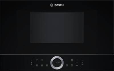 Bosch BFR634GB1 Einbaumikrowelle Vulkan Schwarz; Schwenktür, rechts angeschlagen