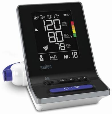 Braun Personal Care BUA6150WE xactFit 3 Oberarm-Blutdruckmessgerät für Zuhause mit zwei Manschettengrößen