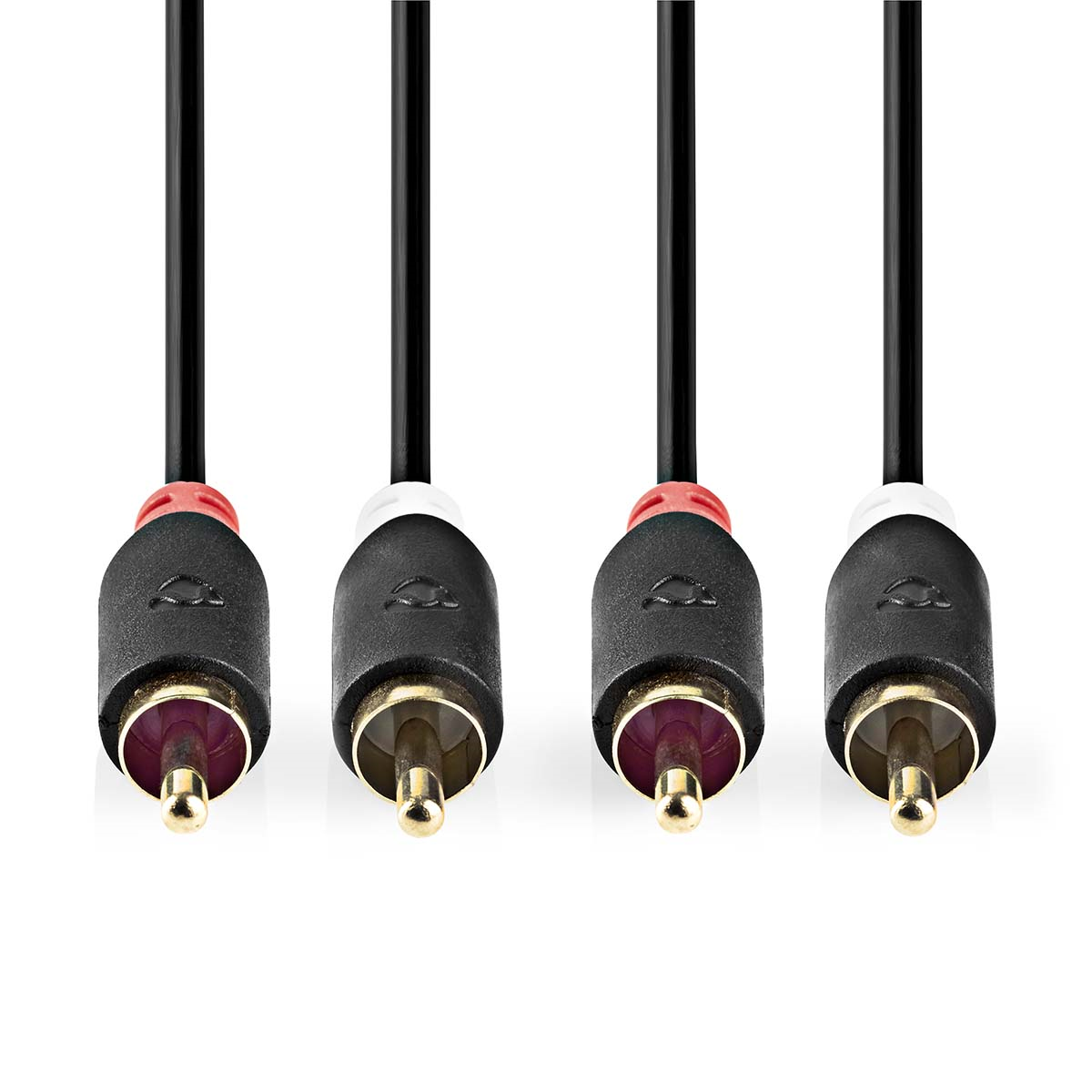Nedis CABW24200AT10 Stereo Audio Cable| 2x RCA Male | 2x RCA Male | Gold Plated