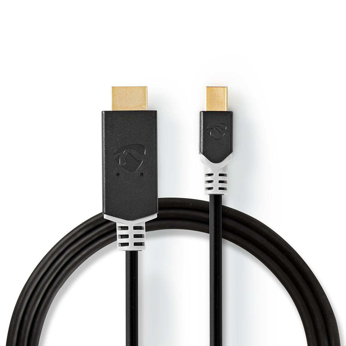 Nedis CCBW37604AT20 Mini Displayport-Kabel DisplayPort 1.4 | Mini DisplayPort Stecker | HDMI™ Stecker |