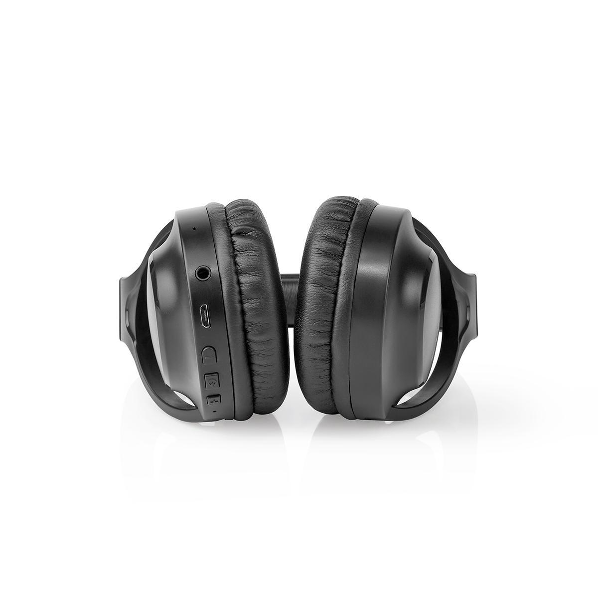 Nedis HPBT1201BK Drahtlose Over-Ear-Kopfhörer max. Batteriespielzeit: 20 hrs | Eingebautes Mikro
