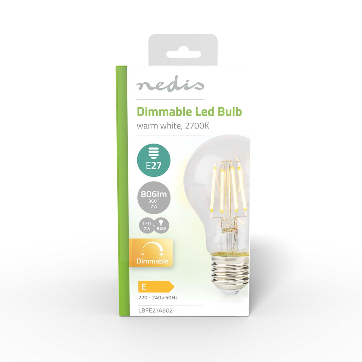 Nedis LBFE27A602 LED-Filament-Lampe E27 