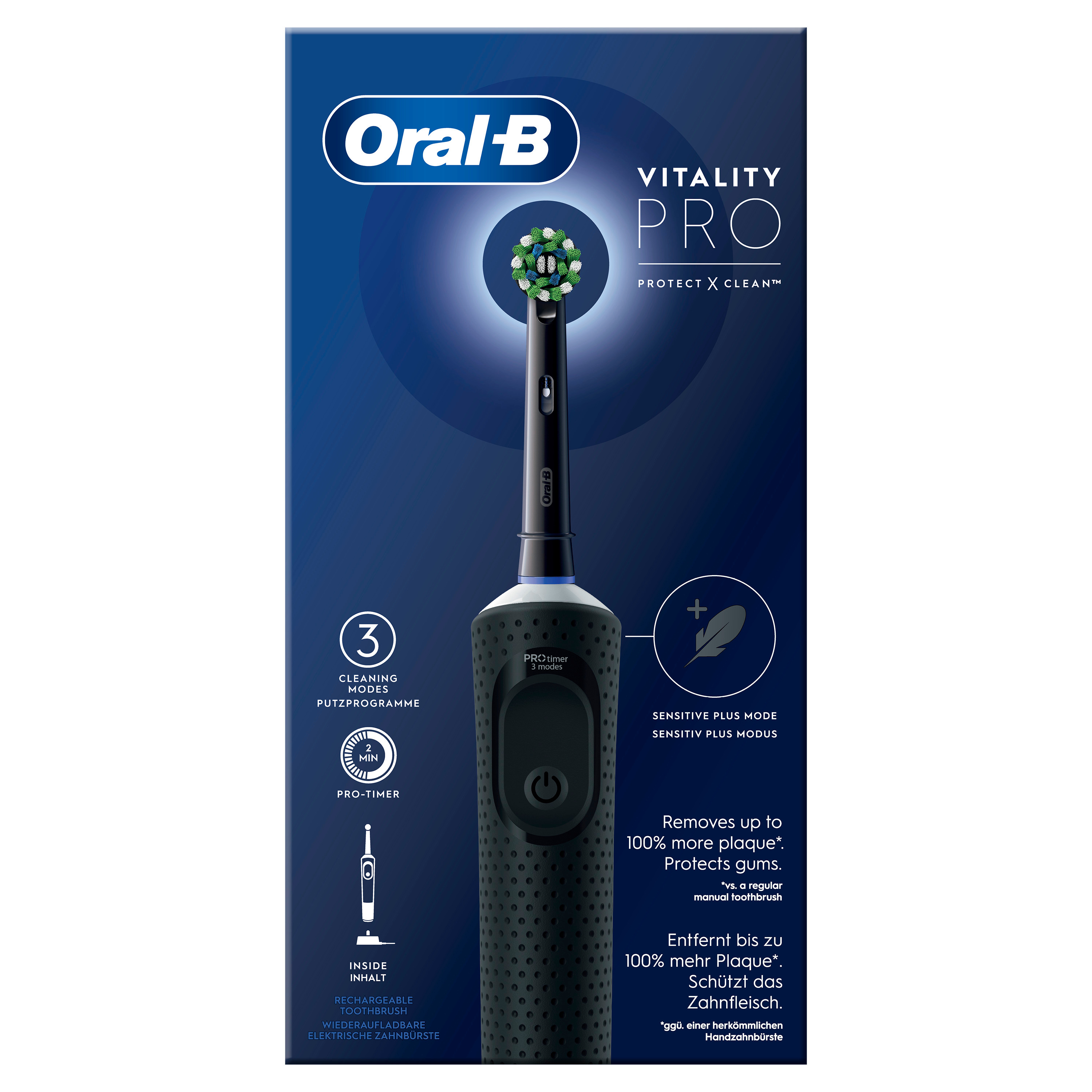 Oral-B Vitality Pro Elektrische Zahnbürste Schwarz 
