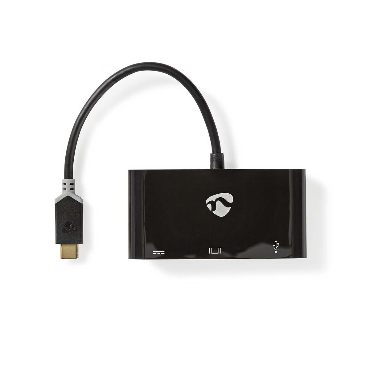 Nedis CCBW64760AT02 USB Multi-Port-Adapter USB 3.2 Gen 1 | USB-C™ Stecker | USB-A Buchse/ USB-C™ Buchse