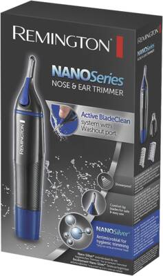 Remington NE3850 NanoSeries Hygiene Clipper Schwarz Trimmer für Nasen-, Ohren- & Augenbrauenhärchen