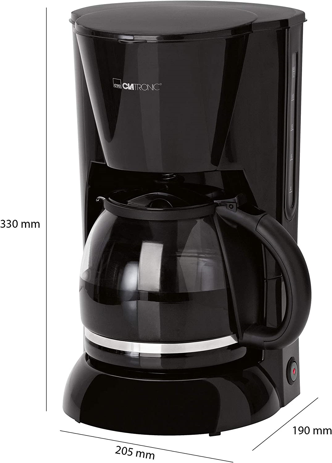 Clatronic KA 3473  Filterkaffeemaschine Für 12–14 Tassen Kaffee