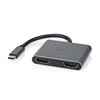 CCGP64670BK01 USB Multi-Port-Adapter Vernickelt  Schwarz  USB 3.2 Gen 1 | USB-C™ Stecker | 2x HDMI™ | 0.10 m