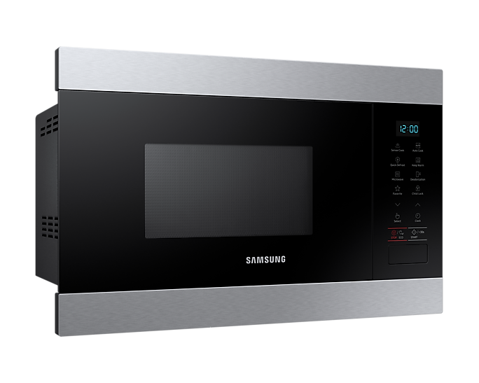 Samsung MS22M8074AT/EG Einbaumikrowelle 22L Automatikprogramm, Touch-Control-Bedienung, Uhrzeitanzeige, Auftaufunktion, 