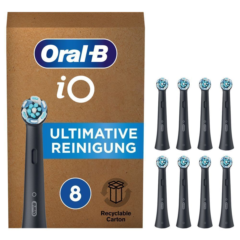 Oral-B iO Black Ultimative Reinigung Aufsteckbürsten 8er 
