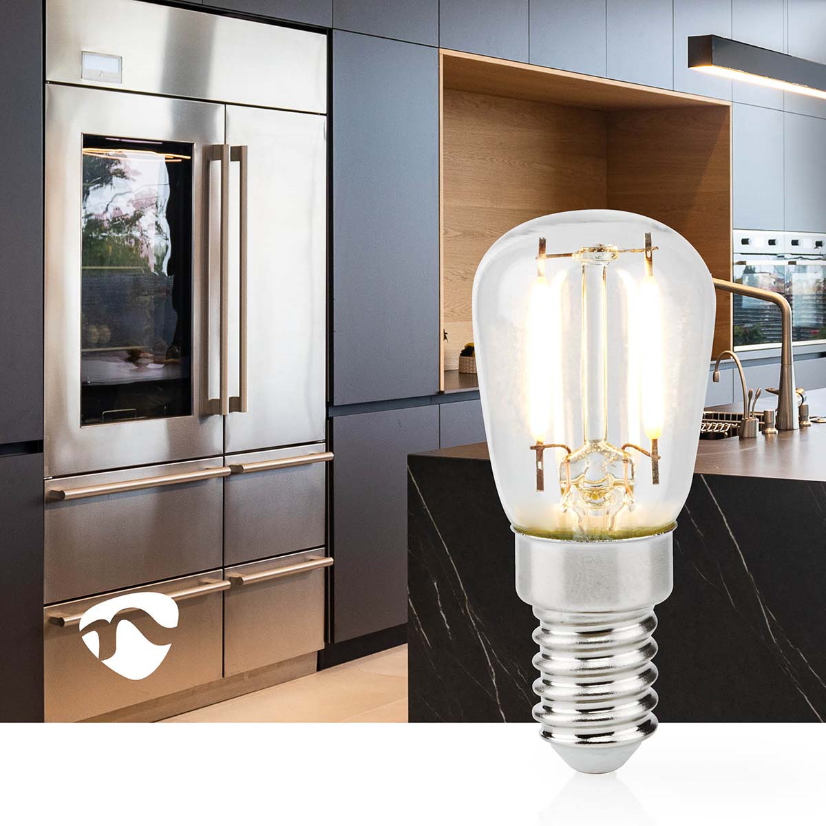 Nedis LBCRFE14T26 Kühlschranklampe LED | E14 | 2 W | T26