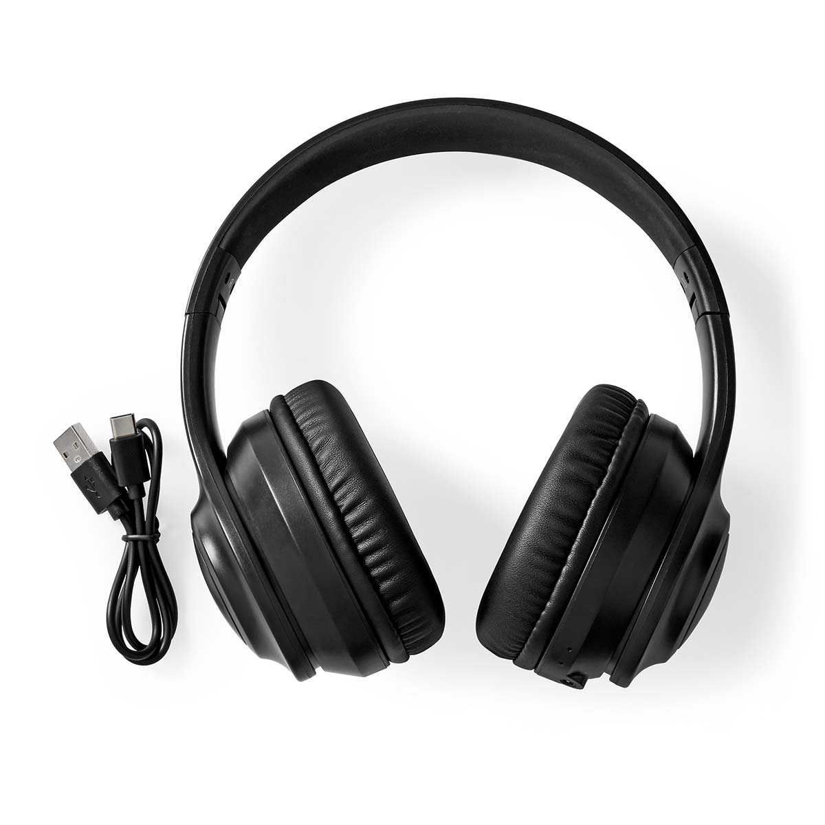 Nedis HPBT2261BK Drahtlose Over-Ear-Kopfhörer max. Batteriespielzeit: 16 Std | Eingebautes Mikro 
