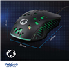 GMWD410BK Gaming Mouse Verdrahtet 1.50 m | RGB 800 / 1200 / 2400 / 3200 / 4800 / 7200 dpi | Einstellbar DPI