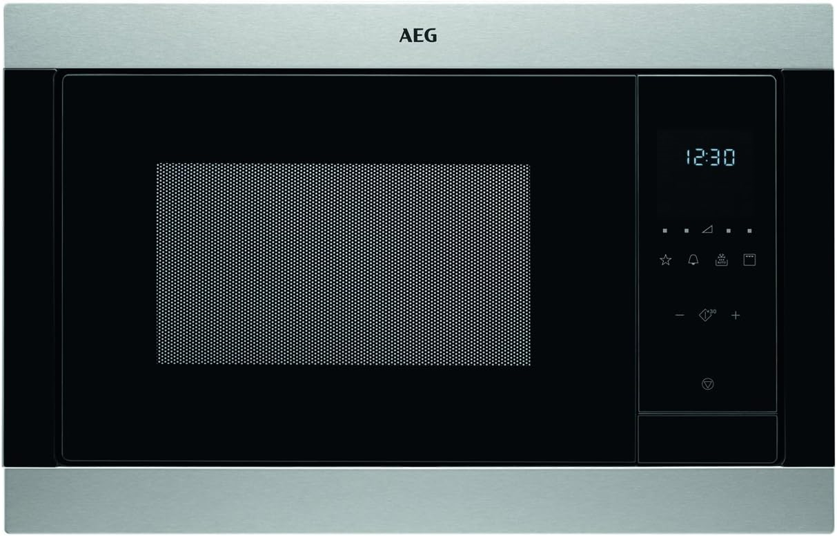 AEG MSB2547D-M Einbau Mikrowelle Display mit Uhr Touch-Bedienung , Grillfunktion  Edelstahl