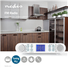 RDFM4000WT Unterbauradio/Küchenradio Silber / Weiss Schaltschrankbau | FM | Netzstromversorgung