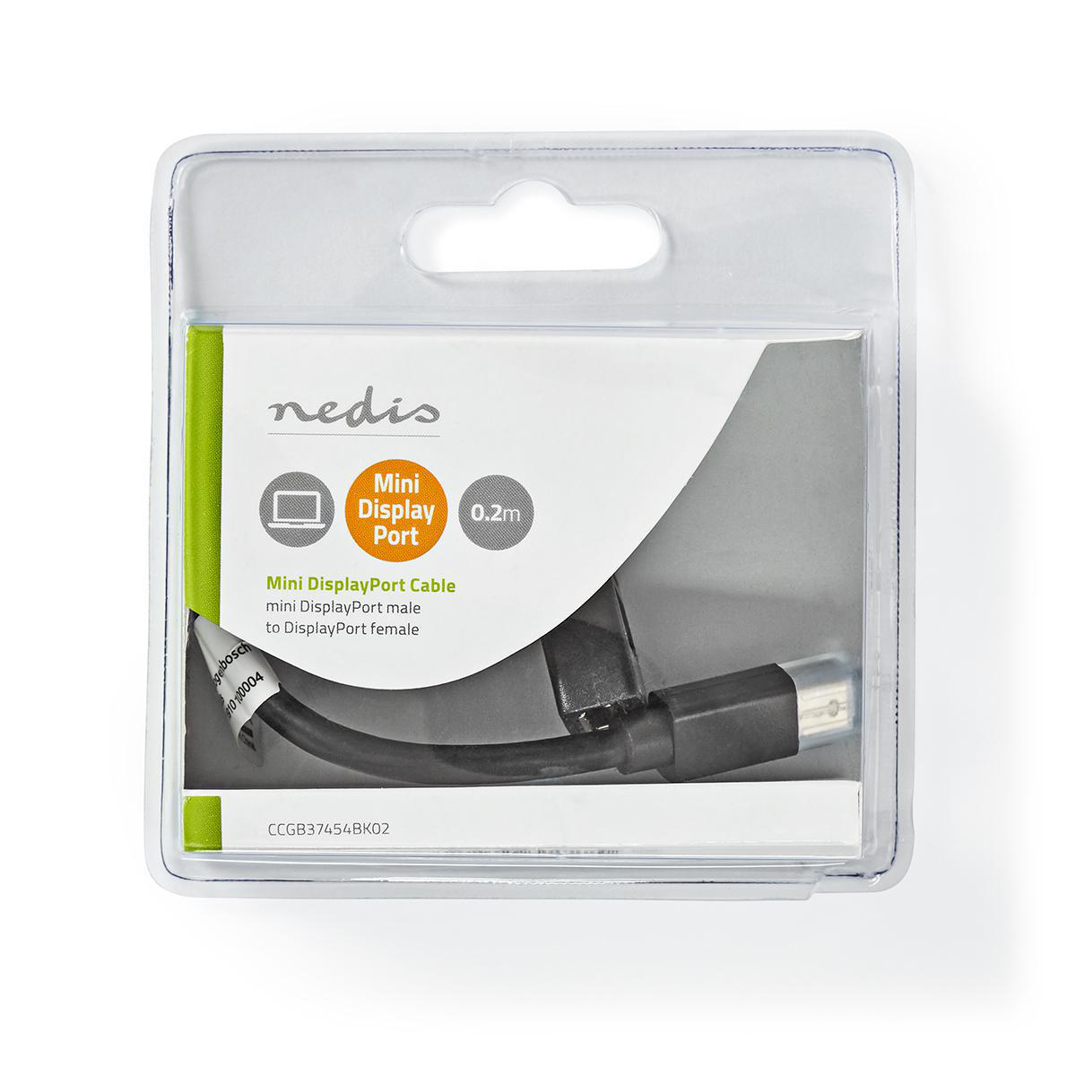 Nedis CCGB37454BK02 Mini Displayport-Kabel(Adapter) DisplayPort 1.4 |Mini DisplayPort Stecker|DisplayPort Buchse