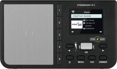 Technisat STERNRADIO IR 2 Internet Tischradio Internet AUX, WLAN,  schwarz