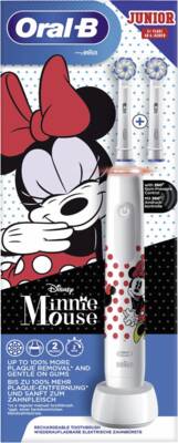 Oral-B Junior Minnie Mouse Elektrische Kinderzahnbürste Weiß 