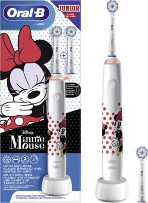 Oral-B Junior Minnie Mouse Elektrische Kinderzahnbürste Weiß 